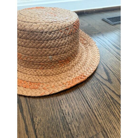 Helen Kaminski Contrasting Wide Braided Bucket Hat Natural $348 NWT main image 12